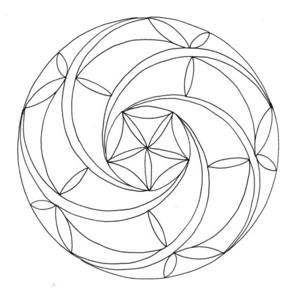 à_colorier_spirale mandala à colorier : spirale